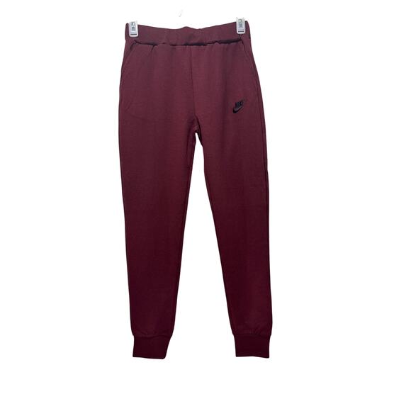 NIKE Unisex Hoodie Sweatsuit Set - Color:  Burgandy w/Black  Size: Small - Picture 1 of 15